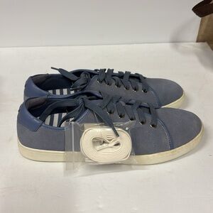 Vionic Women’s Sunny Brinley Blue Suede Lace-Up Sneakers
